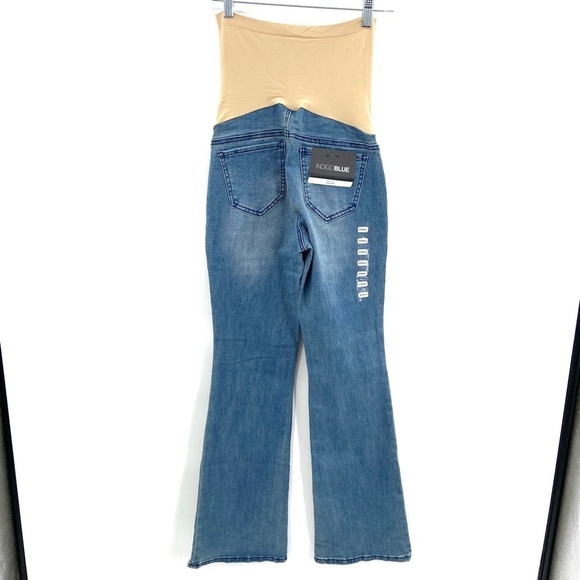 NWT INDIGO BLUE Fit Belly Bootcut Stretch Denim Maternity Jeans Pants Size XS - Picture 3 of 7